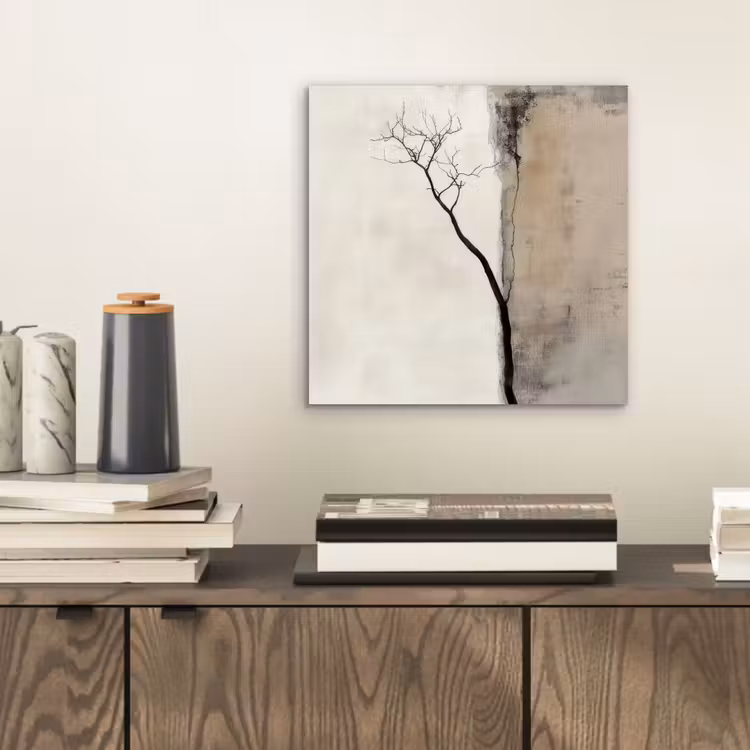 Wabi sabi - Plant - Beige aluminium wit klein -sfeer1