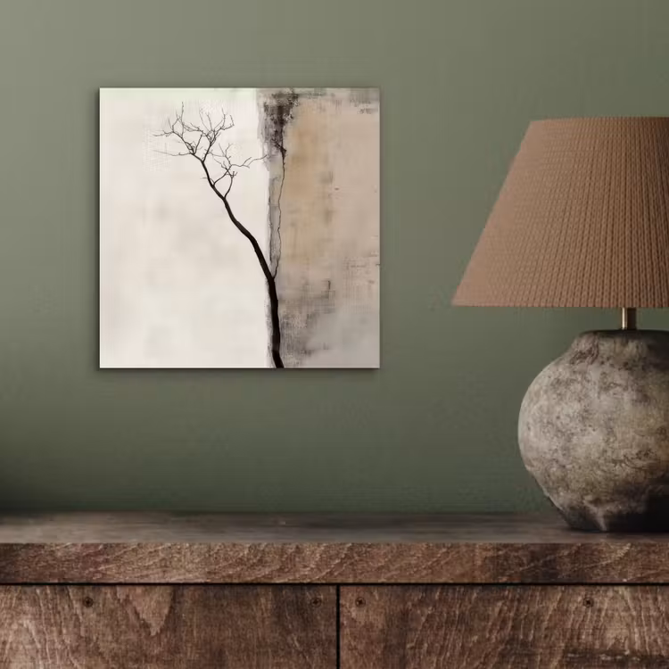 Wabi sabi - Plant - Beige aluminium wit klein -sfeer2