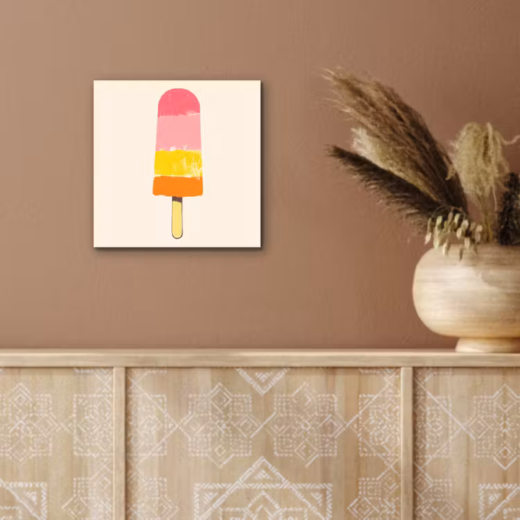 Waterijsje - Retro - Stokje - Roze aluminium wit klein -sfeer4