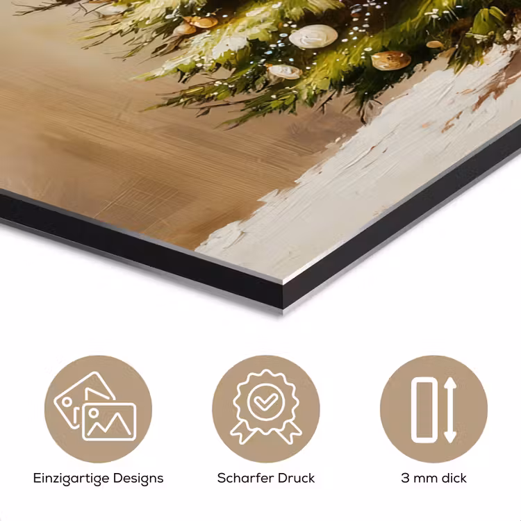 Kerst - Sfeer - Groen aluminium wit klein -closeup_DE