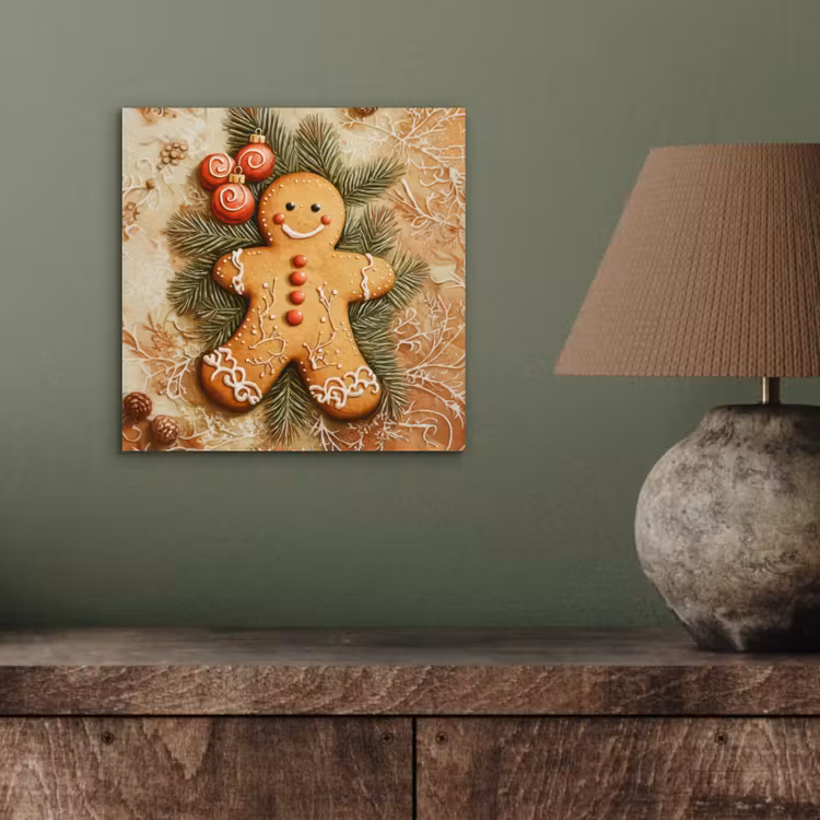 Kerstmis - Koekje - Poppetje - Speculaas aluminium wit klein -sfeer2