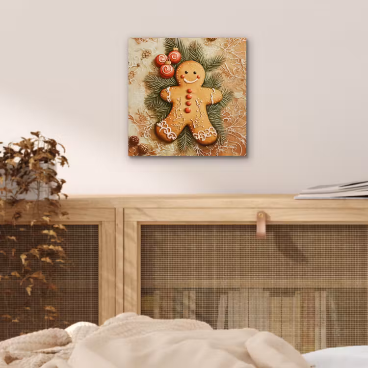 Kerstmis - Koekje - Poppetje - Speculaas aluminium wit klein -sfeer3