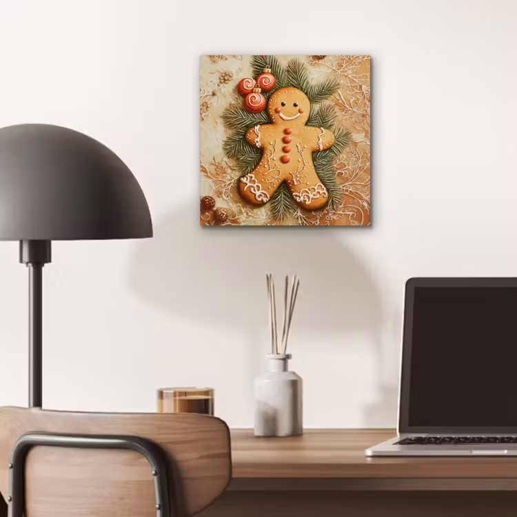 Kerstmis - Koekje - Poppetje - Speculaas aluminium wit klein -sfeer5