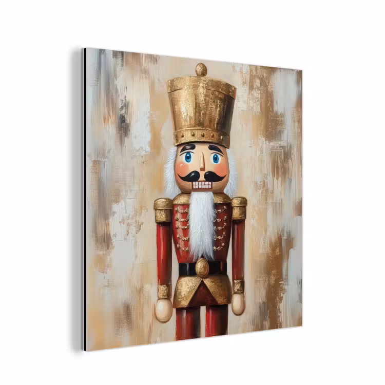 Kerst - Poppetje - Abstract aluminium wit klein -3d