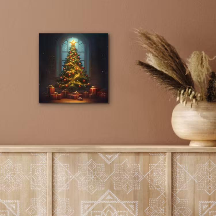 Kerstboom - Cadeau - Kerst - Winter aluminium wit klein -sfeer4