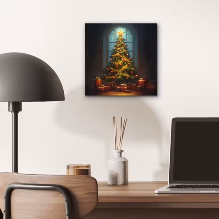 Kerstboom - Cadeau - Kerst - Winter aluminium wit klein -sfeer5