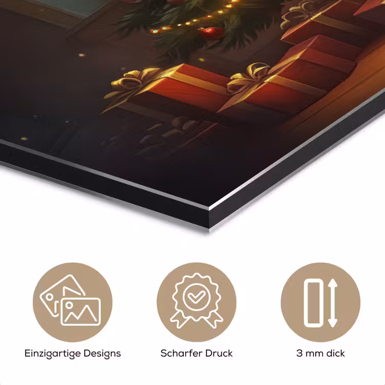 Kerstboom - Cadeau - Kerst - Winter aluminium wit klein -closeup_DE