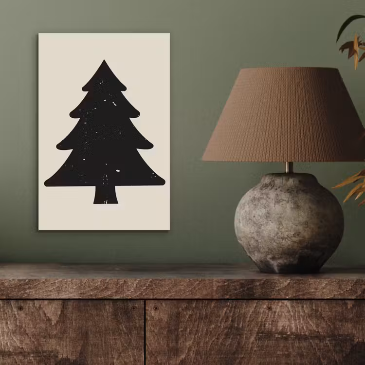 Kerstboom - Zwarte kerstboom - Boom - Japandi aluminium wit klein -sfeer2