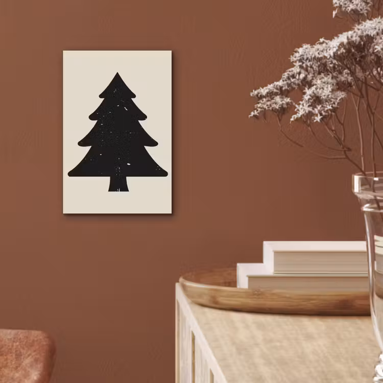 Kerstboom - Zwarte kerstboom - Boom - Japandi aluminium wit klein -sfeer4