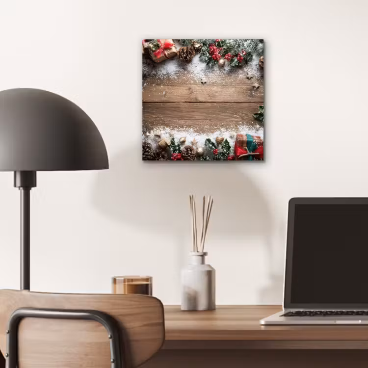Kerstdecoratie - Geschenken - Hout - Veelkleurig aluminium wit klein -sfeer5