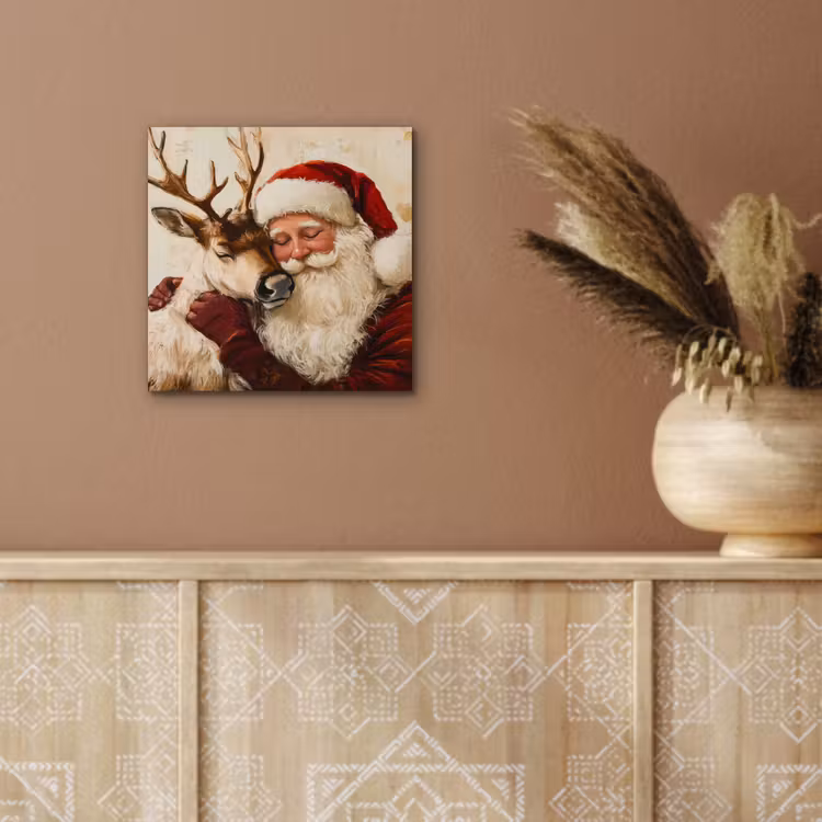 Kerstman - Rendier - Kerst - Christmas aluminium wit klein -sfeer4