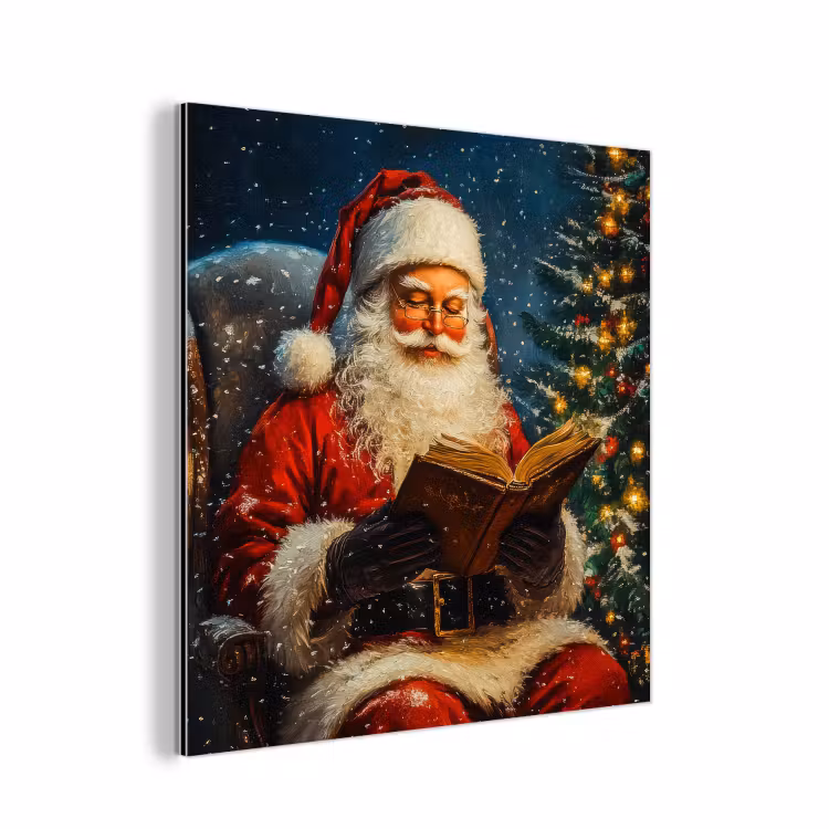 Kerstman - Kerst - Winter - Kerstboom aluminium wit klein -3d