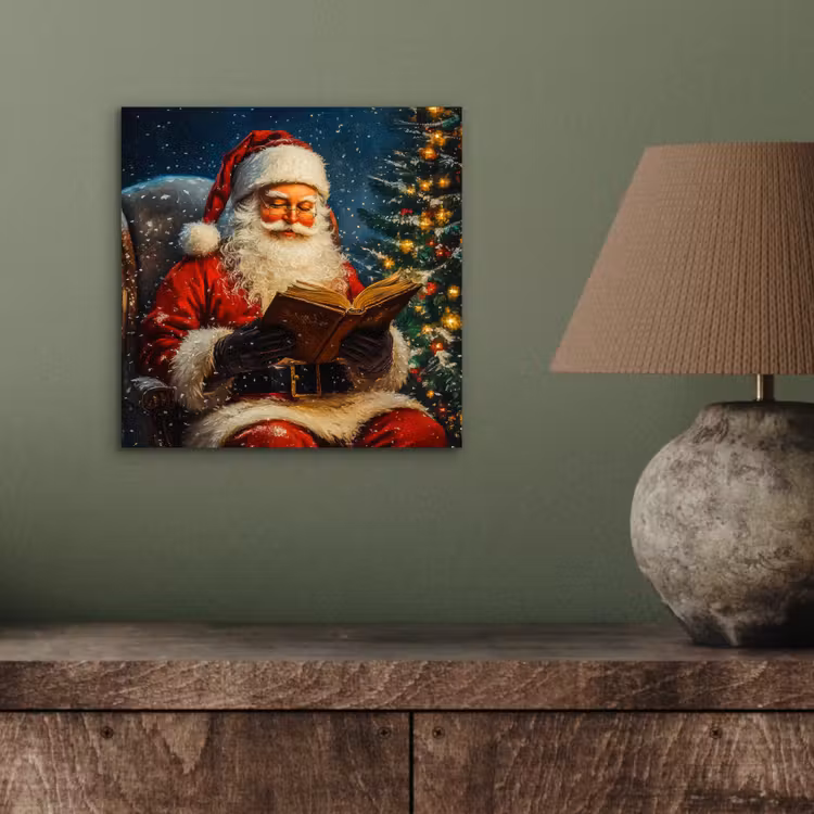 Kerstman - Kerst - Winter - Kerstboom aluminium wit klein -sfeer2