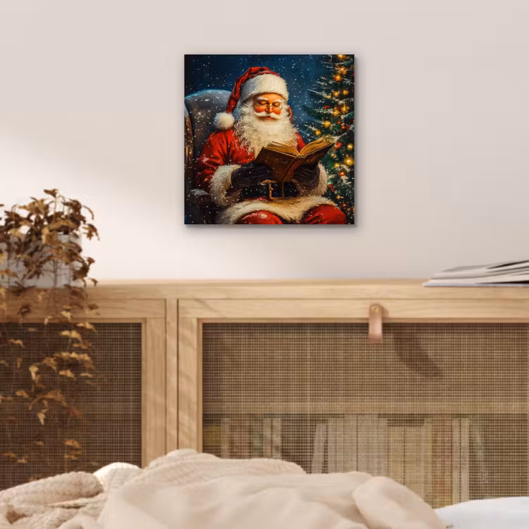 Kerstman - Kerst - Winter - Kerstboom aluminium wit klein -sfeer3
