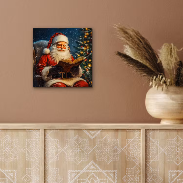 Kerstman - Kerst - Winter - Kerstboom aluminium wit klein -sfeer4