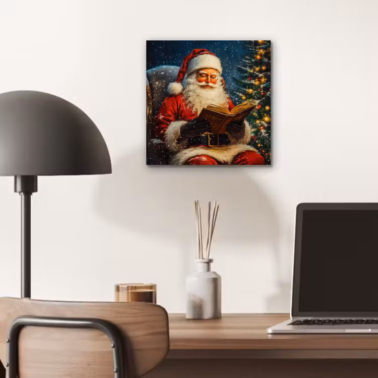 Kerstman - Kerst - Winter - Kerstboom aluminium wit klein -sfeer5
