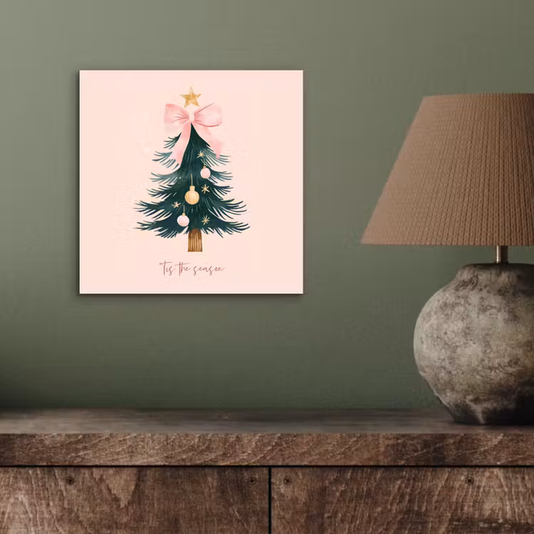 Christmas Season - Kerst - Kerstboom - Roze aluminium wit klein -sfeer2