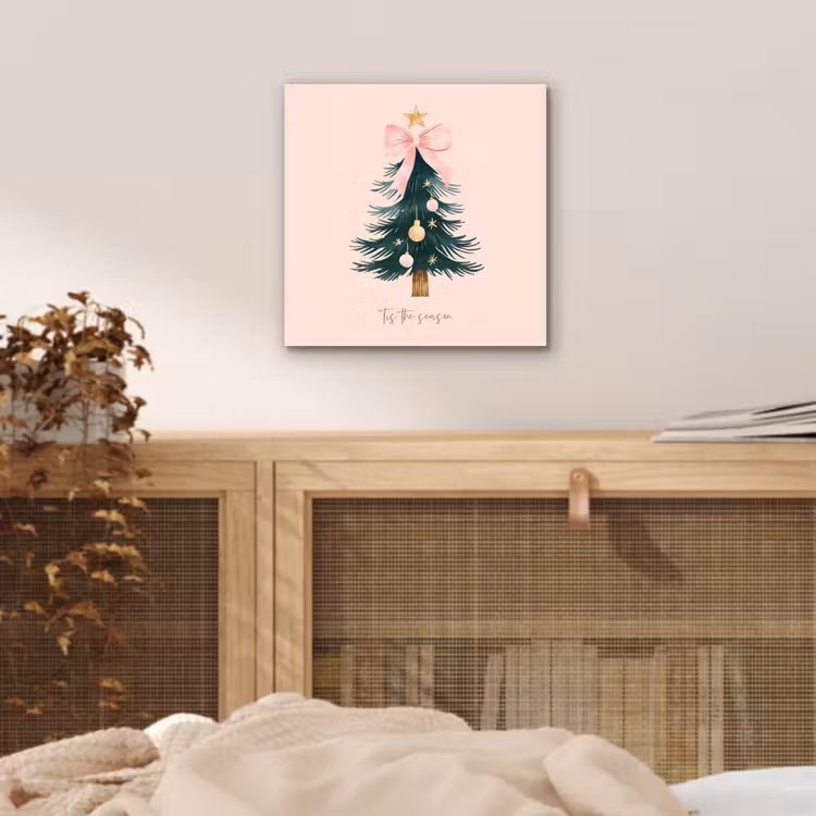 Christmas Season - Kerst - Kerstboom - Roze aluminium wit klein -sfeer3