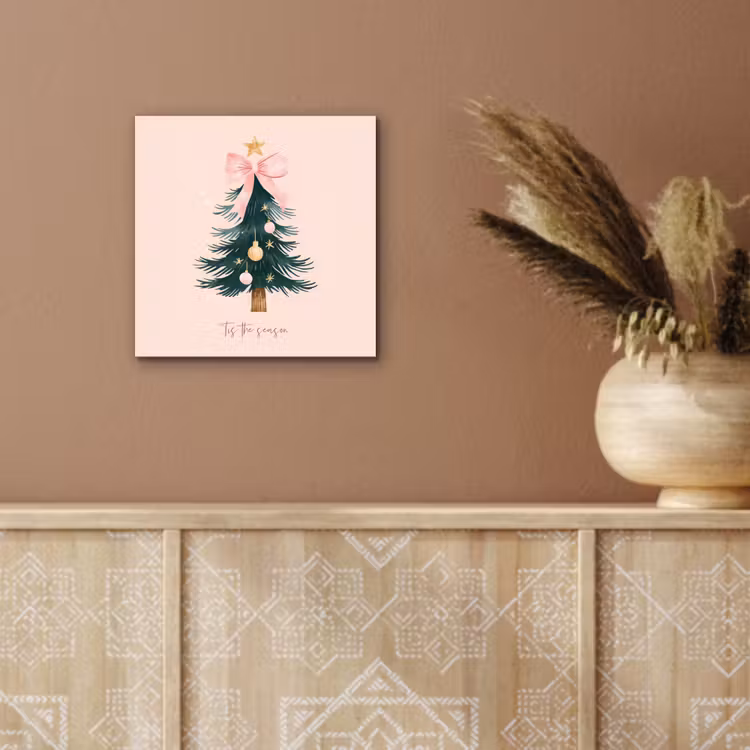 Christmas Season - Kerst - Kerstboom - Roze aluminium wit klein -sfeer4