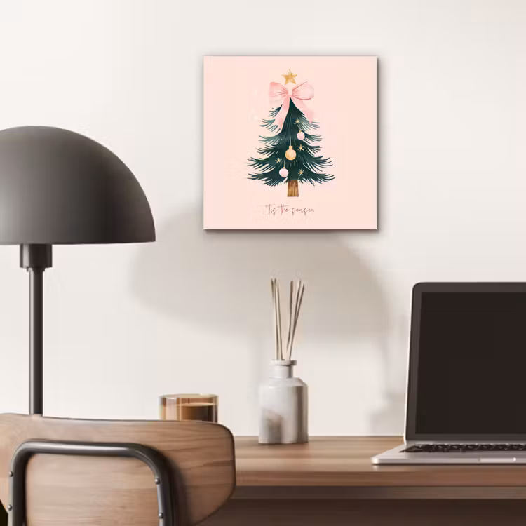 Christmas Season - Kerst - Kerstboom - Roze aluminium wit klein -sfeer5