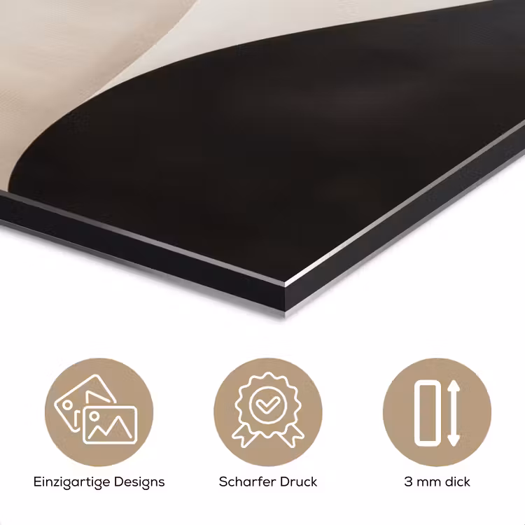 Golven - Abstract - Beige aluminium wit klein -closeup_DE