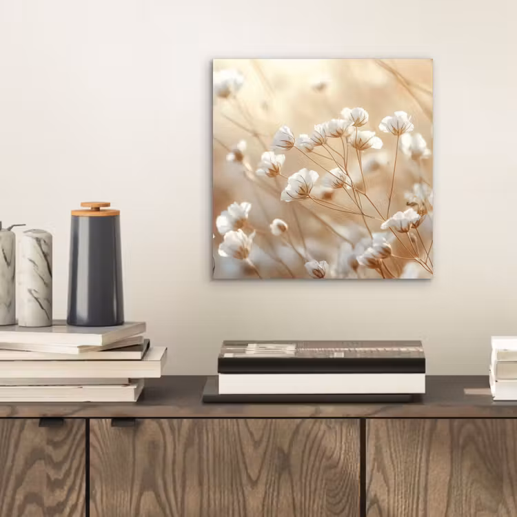 Wilde - Bloemen - Wit aluminium wit klein -sfeer1