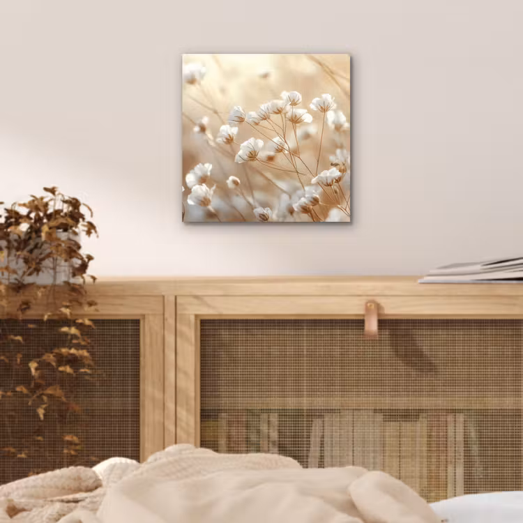 Wilde - Bloemen - Wit aluminium wit klein -sfeer3