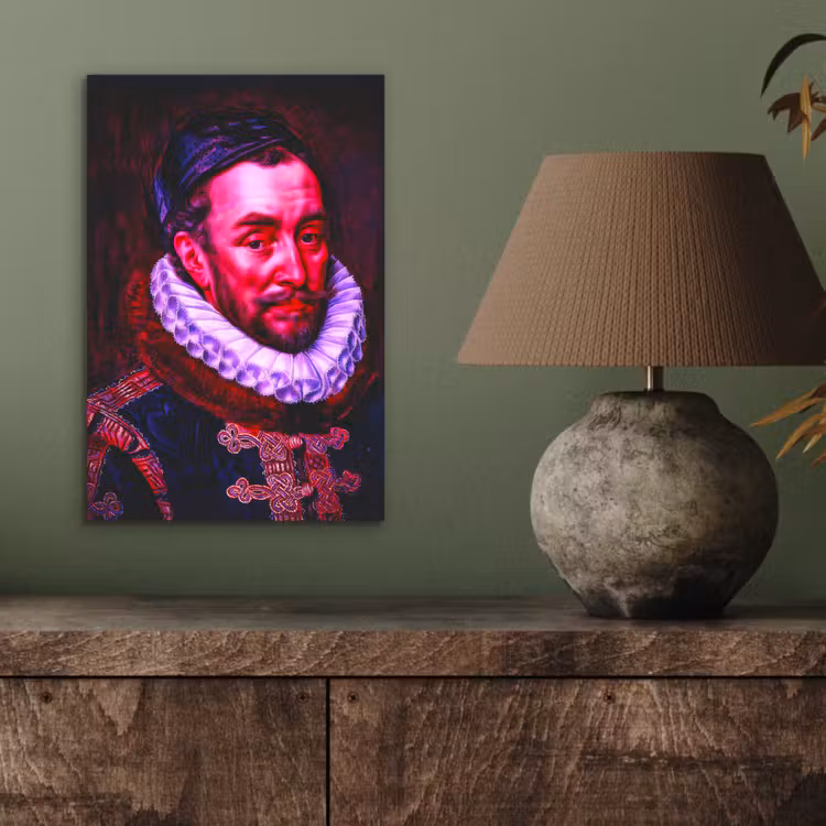 Willem van Oranje - Adriaen Thomasz - Oude meesters aluminium wit klein -sfeer2