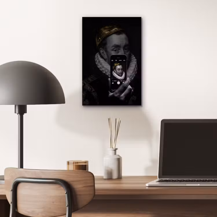 Willem van Oranje - Adriaen Thomasz - Smartphone aluminium wit klein -sfeer5