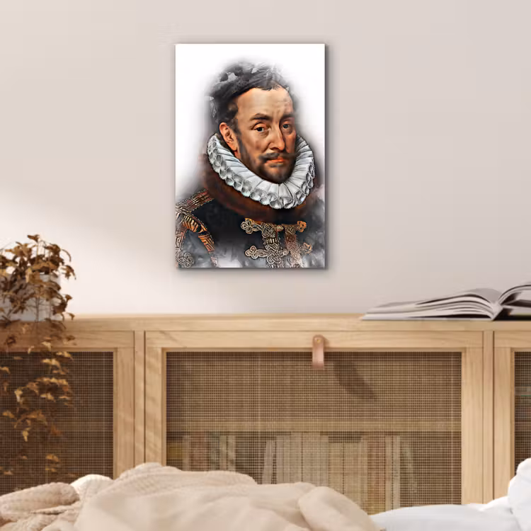 Willem van Oranje - Adriaen Thomasz - Rook aluminium wit klein -sfeer3