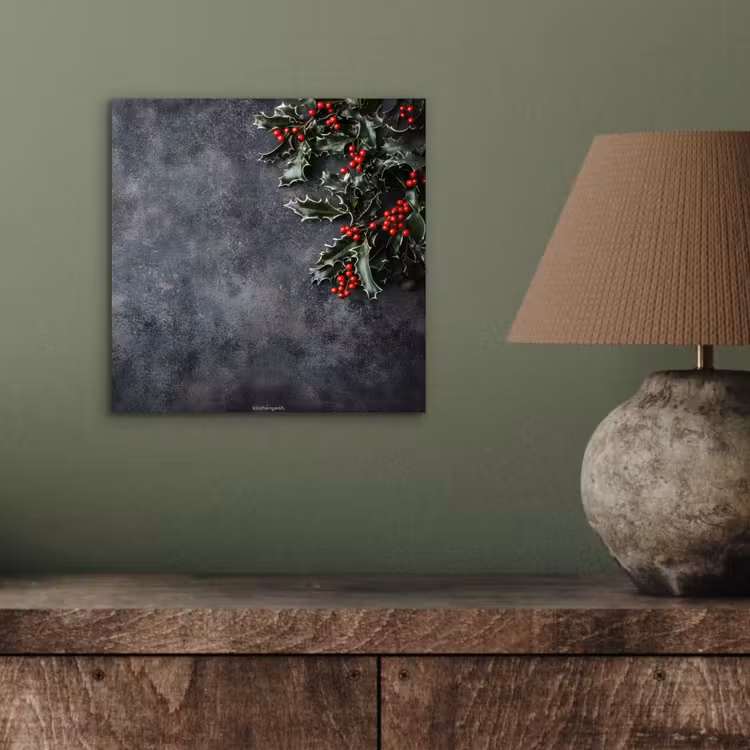 Winter - Hulst - Kerst - Beton aluminium wit klein -sfeer2