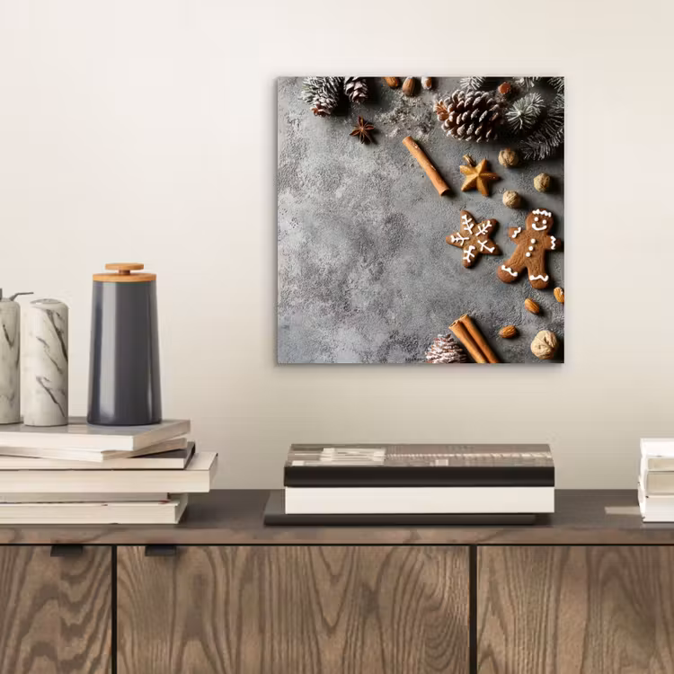 Winter - Kerst - Beton - Dennenappels aluminium wit klein -sfeer1