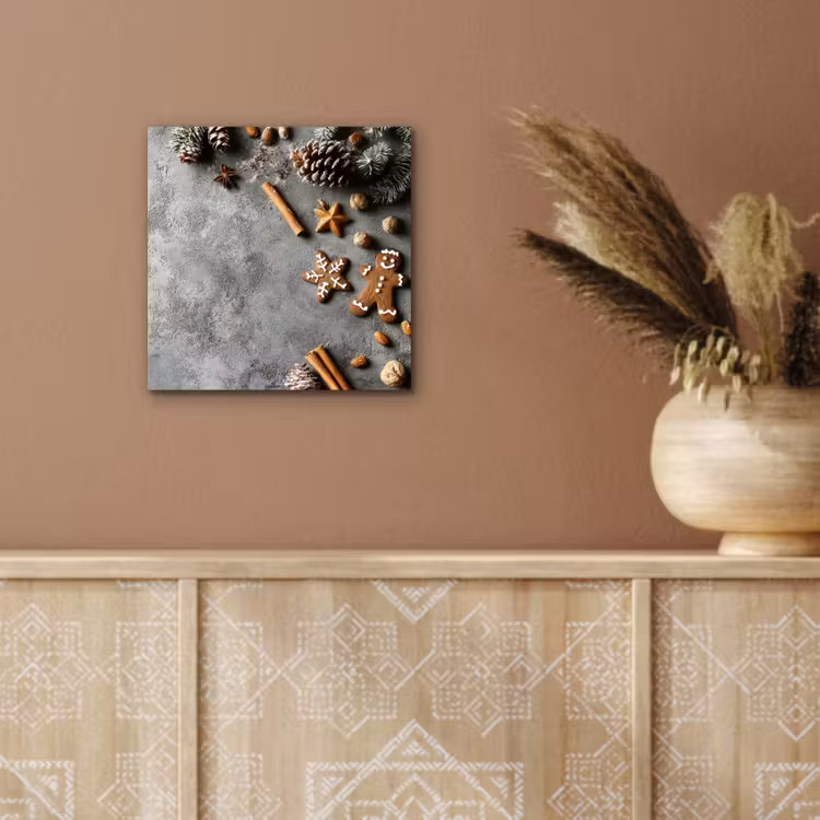 Winter - Kerst - Beton - Dennenappels aluminium wit klein -sfeer4