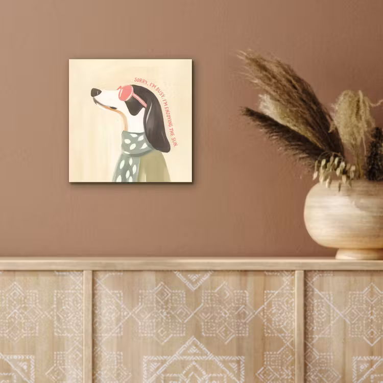Quote - Hond - Zonnebril aluminium wit klein -sfeer4