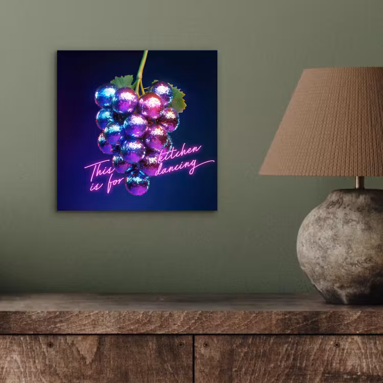 Quote - Neon - Disco - Druiven aluminium wit klein -sfeer2
