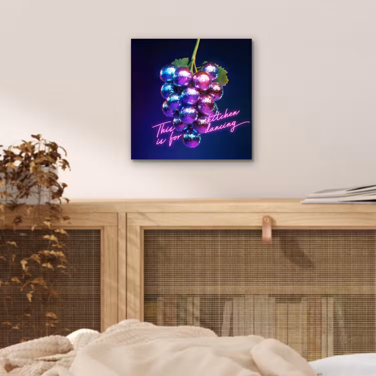 Quote - Neon - Disco - Druiven aluminium wit klein -sfeer3