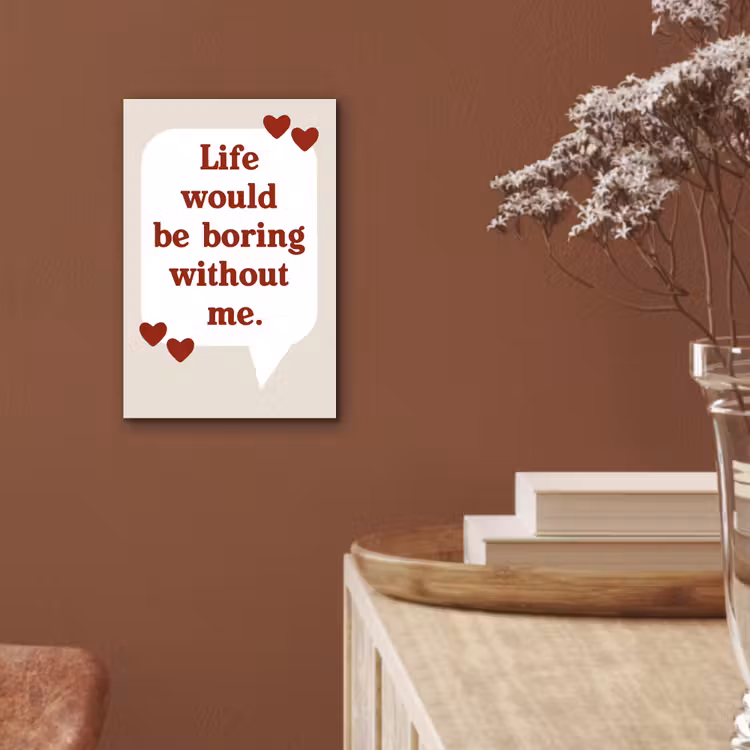 Quote - Tekstballon - Hartjes aluminium wit klein -sfeer4