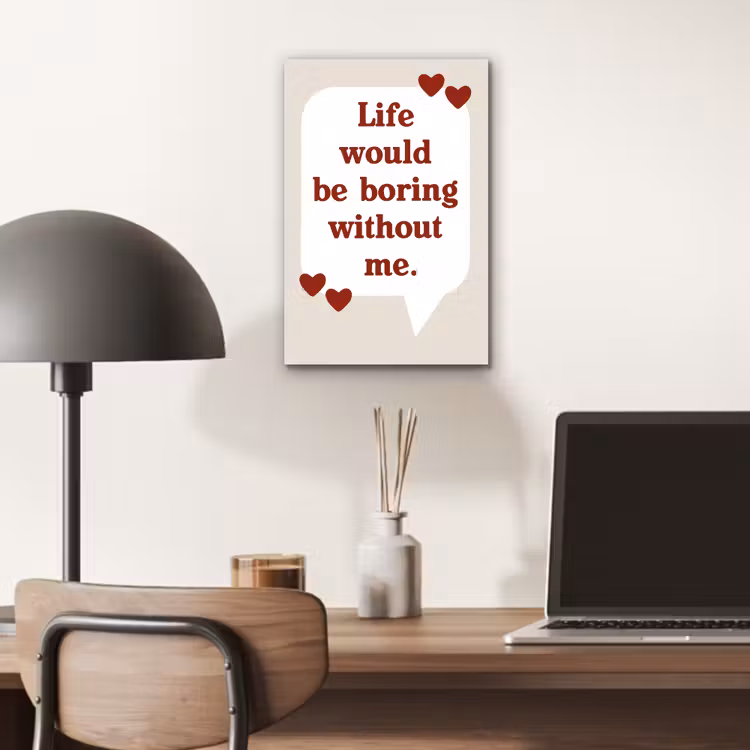 Quote - Tekstballon - Hartjes aluminium wit klein -sfeer5