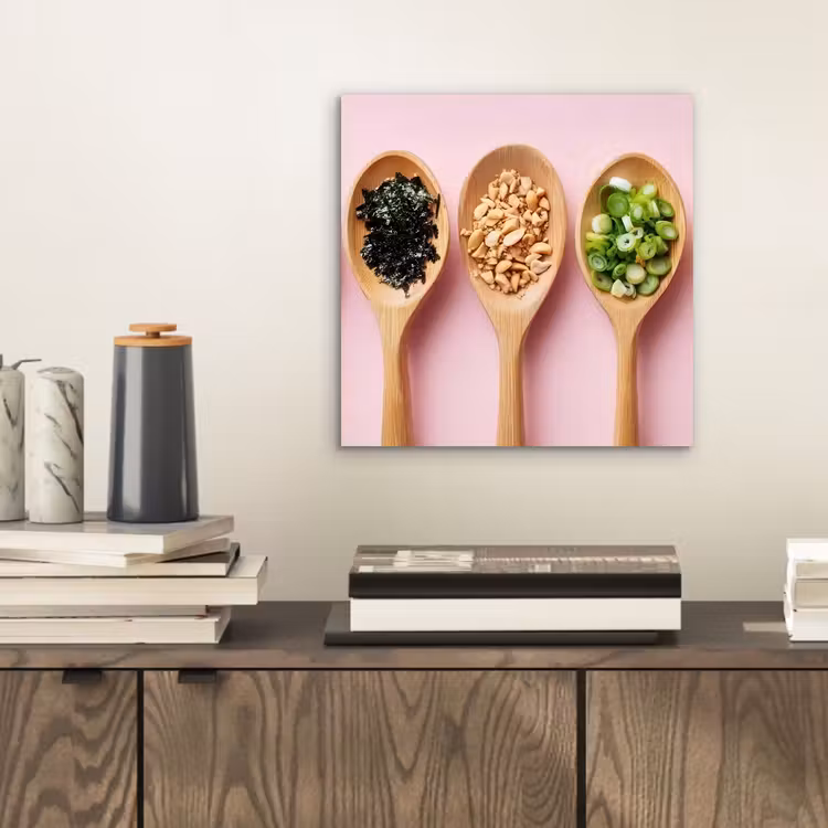 Ingrediënten - Lepels - Hout - Roze aluminium wit klein -sfeer1