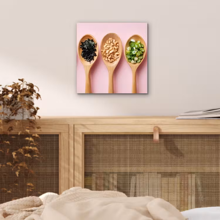 Ingrediënten - Lepels - Hout - Roze aluminium wit klein -sfeer3