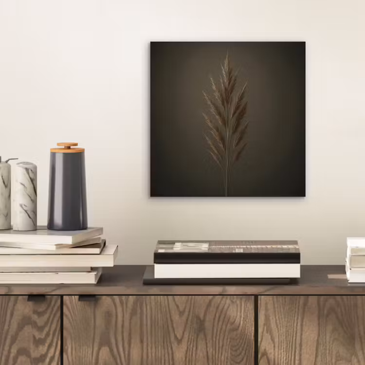 Tak - Pluimgras - Donkerbruin aluminium wit klein -sfeer1