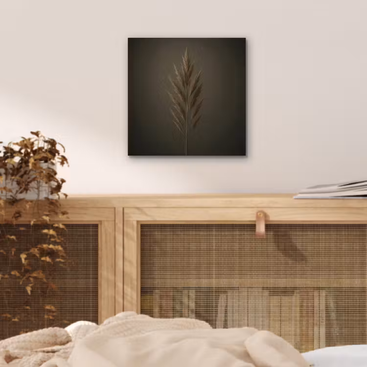 Tak - Pluimgras - Donkerbruin aluminium wit klein -sfeer3