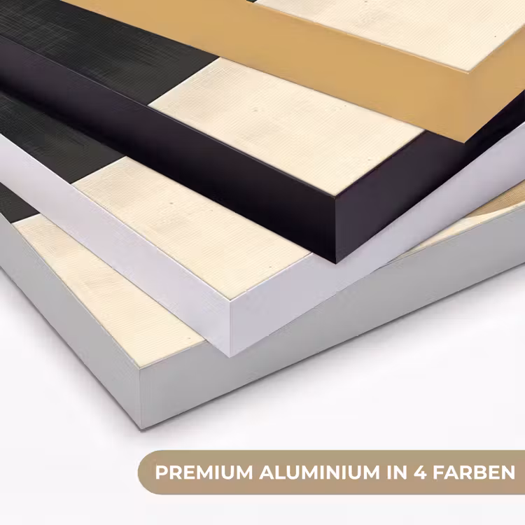 Abstract - Geometrische vormen - Zwart - Goud Textielframe zwart klein -USP_kleurenDE