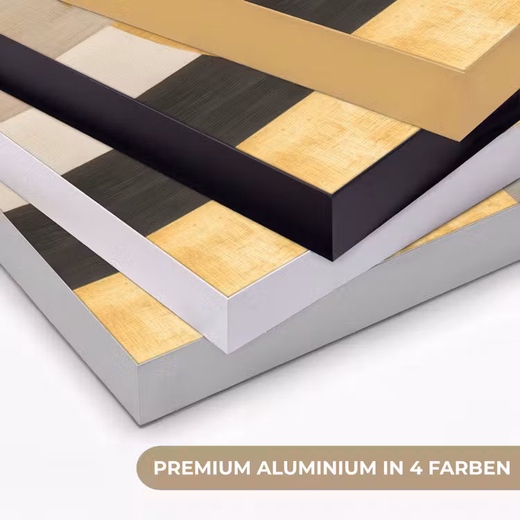 Abstract - Goud - Grijs - Vormen - Geometrisch Textielframe zwart klein -USP_kleurenDE