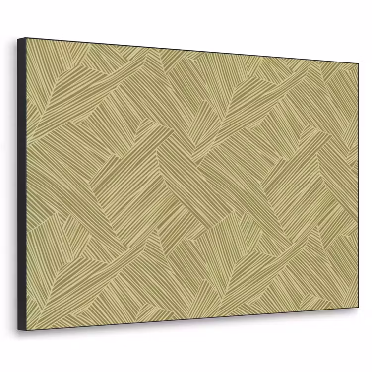Abstract - Modern - Groen Textielframe zwart klein 947 -3d