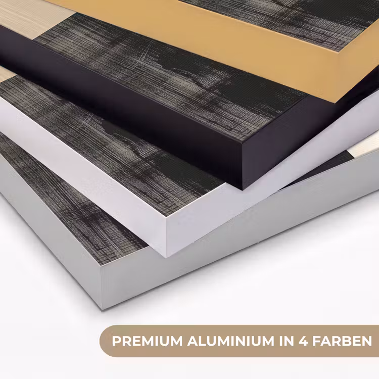 Abstract - Modern - Zwart - Goud Textielframe zwart klein -USP_kleurenDE