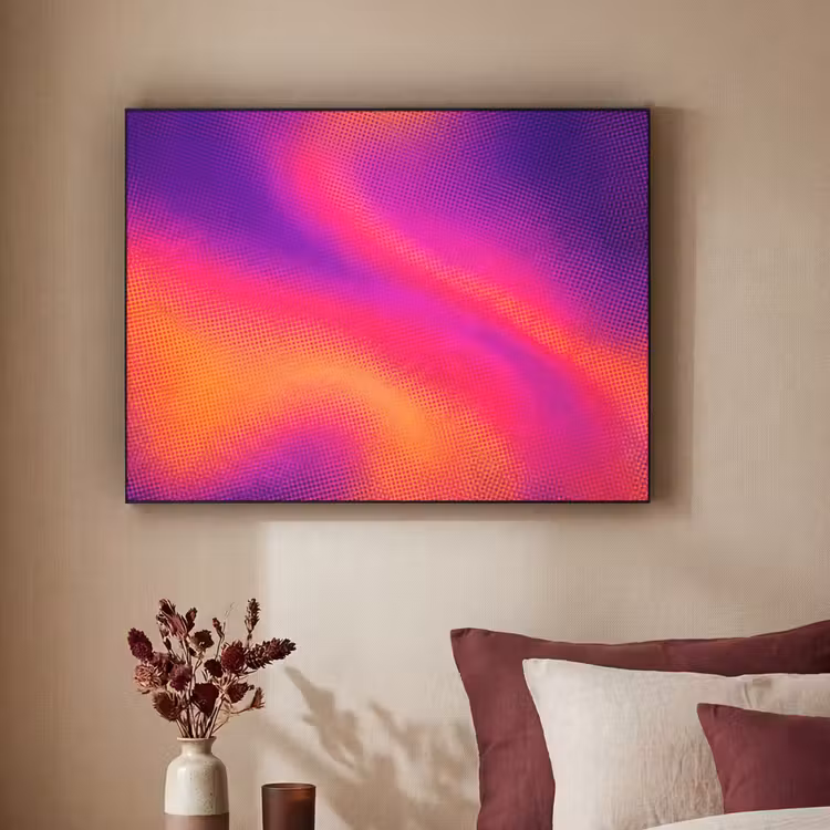 Art Frame - Abstrakt - Muster - Farbverlauf - Abstract - Patroon - Kleurverloop Textielframe zwart klein