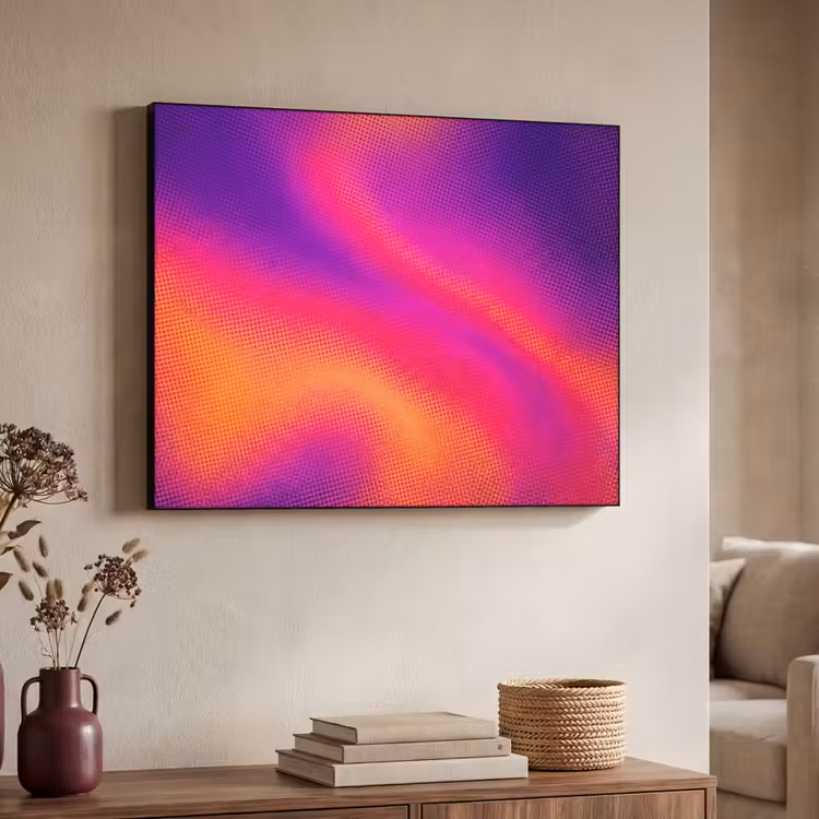 Art Frame - Abstrakt - Muster - Farbverlauf - Abstract - Patroon - Kleurverloop Textielframe zwart klein