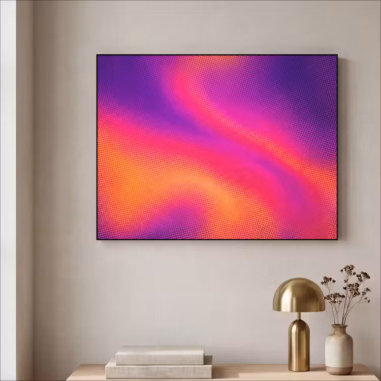 Art Frame - Abstrakt - Muster - Farbverlauf - Abstract - Patroon - Kleurverloop Textielframe zwart klein