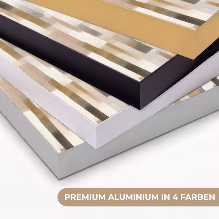 Abstract - Patroon - Kwaststreken Textielframe zwart klein 947 -USP_kleurenDE